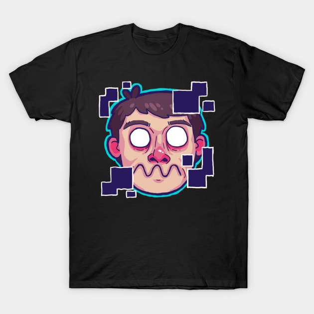 The Face Of Glitch T-Shirt by Tealgamemaster